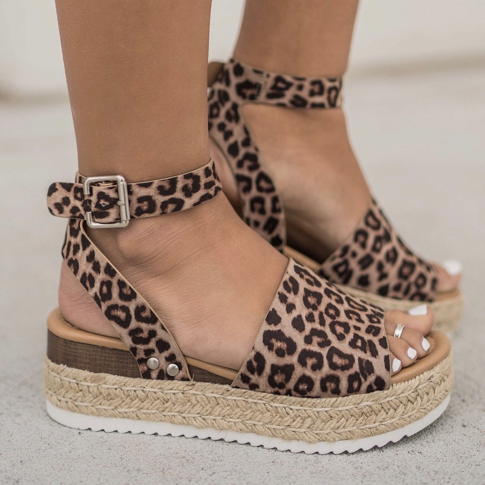 RESTOCKED - Leopard Sandals